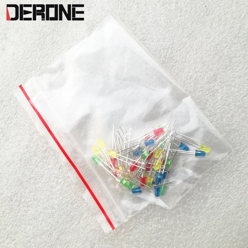 Diode électroluminescente LED pour amplificateur, préamolificateur, Dac Audio, voyant lumineux bricolage, 3mm, 50 pièces