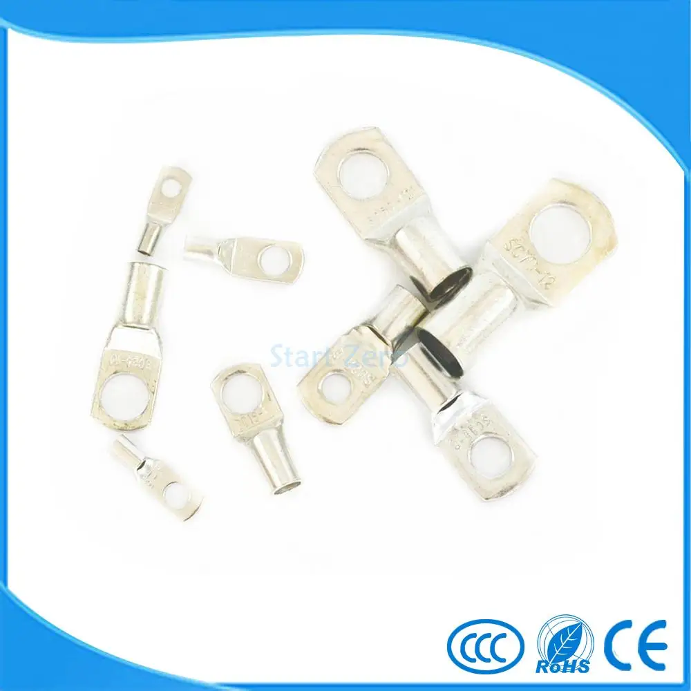 20 Chiếc SC 25-6 Lỗ Bulông Đồng Mạ Thiếc Cáp Ổ Pin Thiết Bị Đầu Cuối 25Mm Dây