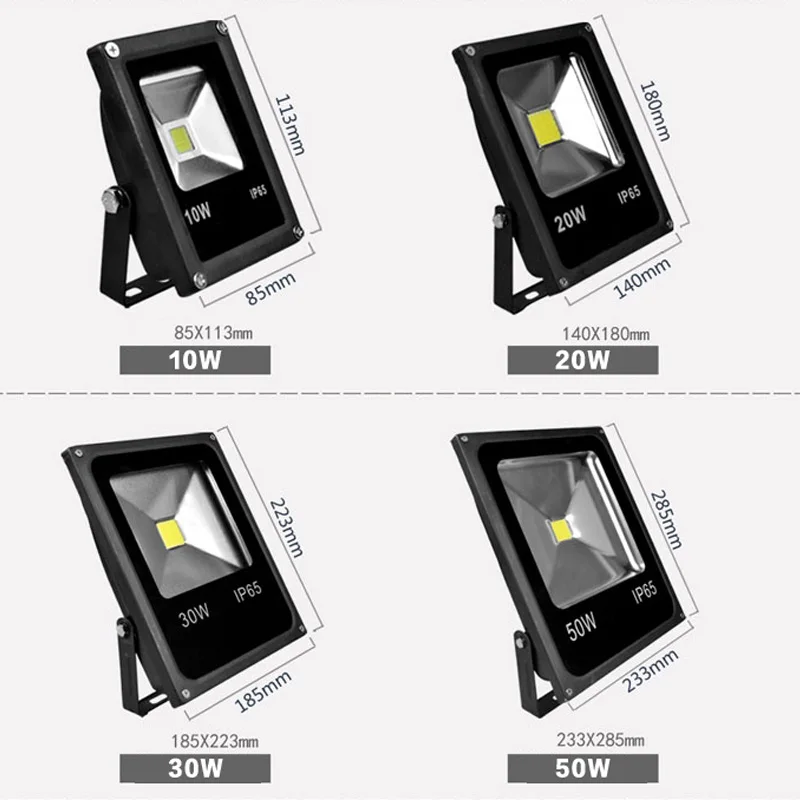 Led spotlights floodlight 10W 20W 30W 230V 220V Outdoor lamp wall lighting waterproof Landscape Lighting For Garden Street