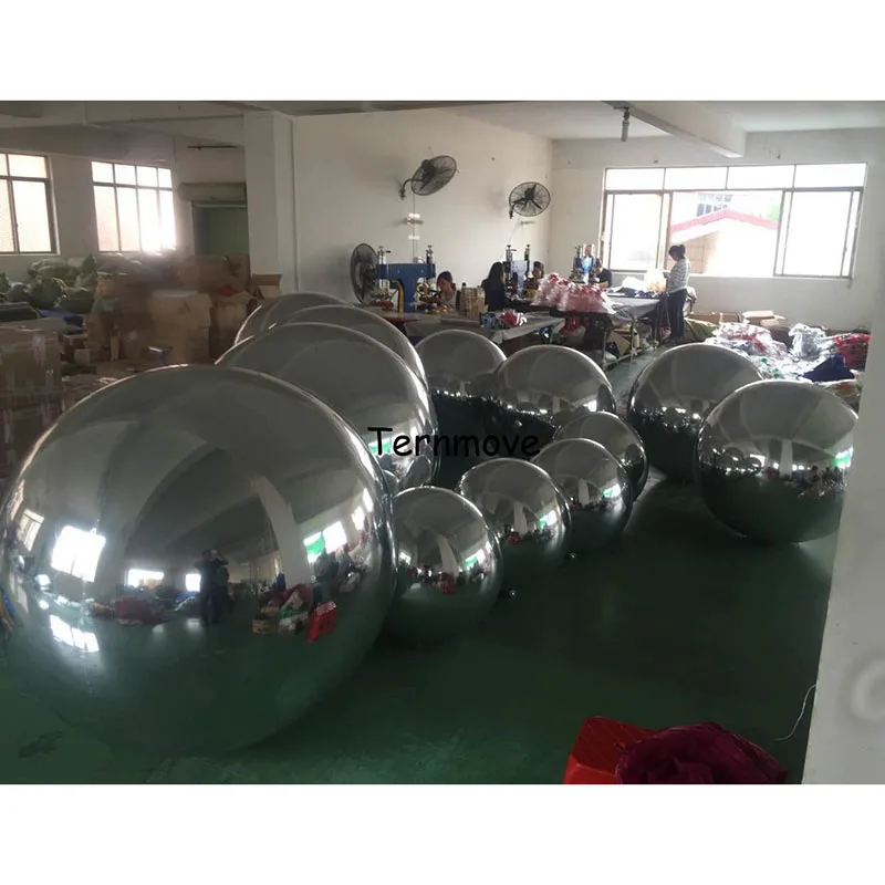 reflective inflatable mirror balloon for hanging decoration Party Wedding Event Decoration 0.6m/0.8m Inflatable pvc Mirror Ball