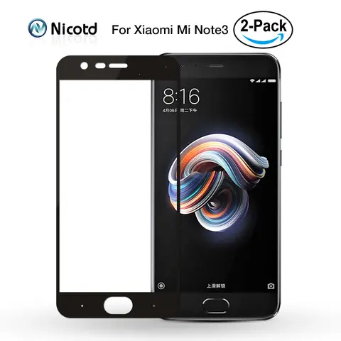 2pcs/lot for Xiaomi Mi Note 3 Tempered Glass Mi Note3 Screen Protector 2.5D Curve Full Cover Screen Film Xiomi For Xiaomi Note 3