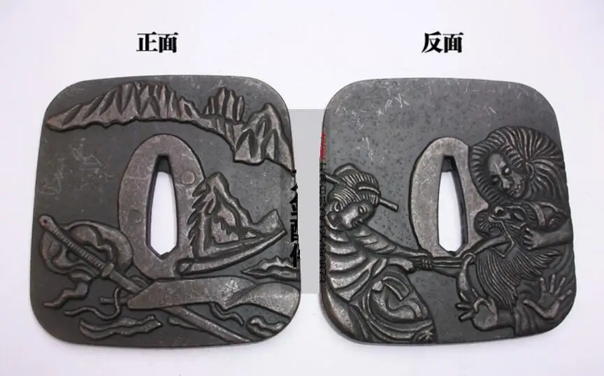 

ALLOY GUARD TSUBA FOR JAPANESE SAMURAI SWORD KATANA ACCESSORY W/ SAMURAI