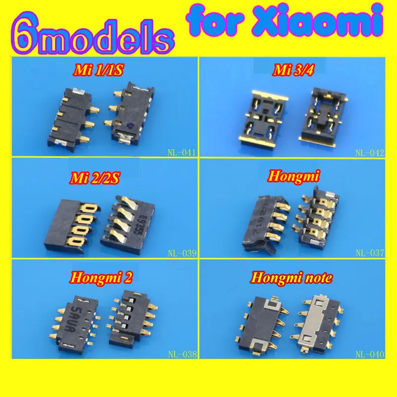 ChengHaoRan 1Piece Inner FPC Connector Battery Holder Clip Contact for Xiaomi MI 3 MI 4 logic on motherboard mainboard