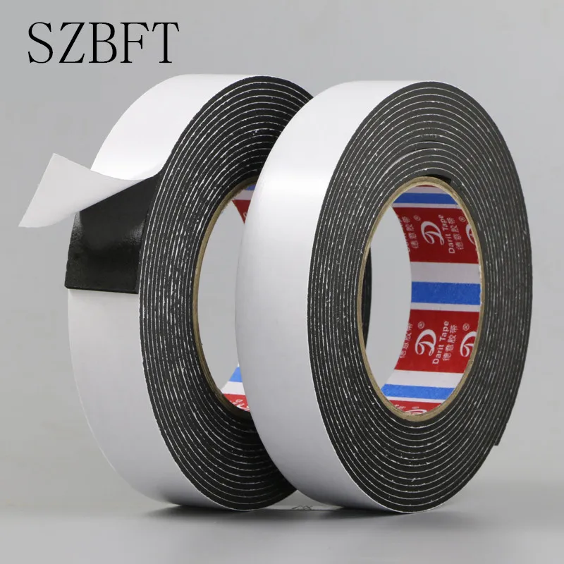 

1Pcs Super sticky 2mm thickness 5m length EVA Sponge double - sided Foam Tape waterproof EVA Black Foam Tape