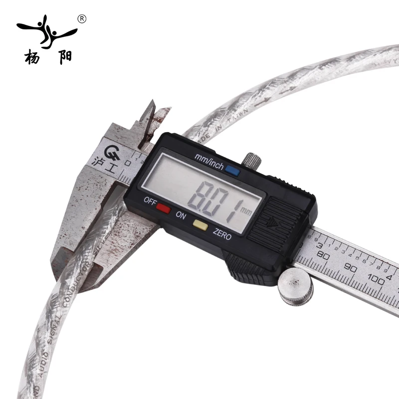 Yyaudio YY-E150-S ايفي بالفضة كابل الصوت ايفي كابل سلك سلك كابل السائبة ديي تباع في متر