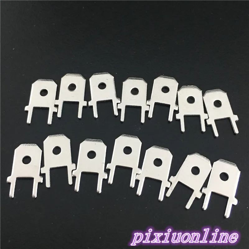 

100pcs/packet 6.3mm Width 0.8mm Thickness PCB Circuit Board Solder Terminals ConnectionI Illustration YT1831 Drop Shipping