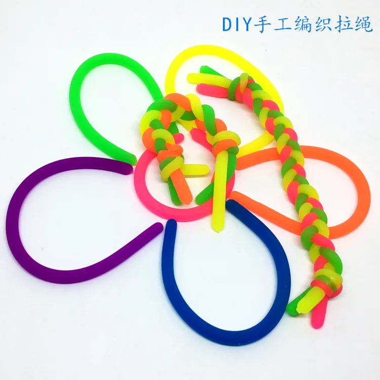 10 pcs/set 17cm Anti Stress Noodle rope Squeeze Toy Kids Adult Party Favor Birthday Gift anti-stress Colorful slings