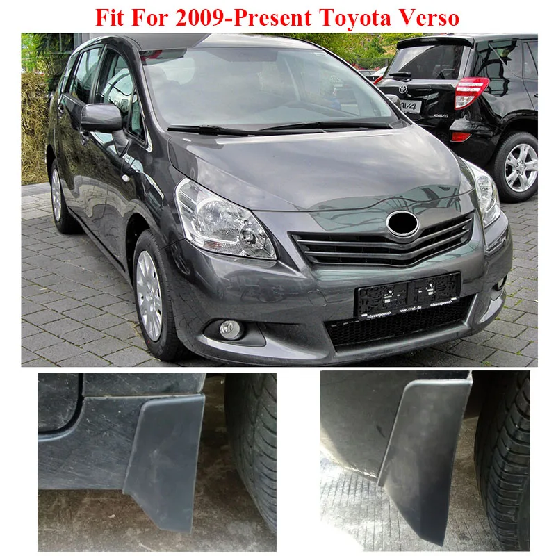 Set Car Mud Flaps For Toyota Verso 2009-2018 Mudflaps Splash Guards Mud Flap Mudguards Fender 2010 2011 2012 2013 2014 2015