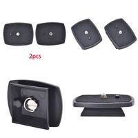2pcs/lot Universal Tripod Plate Quick Release Plate Screw Adapter Mount Head DSLR Camera