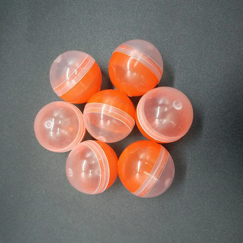 28mm Half Clear Half Colored Plastic Toy Capsules For Vending Empty Plastic Toys Ball Toy Packing Balls 100pcs/Lot Free Shipping