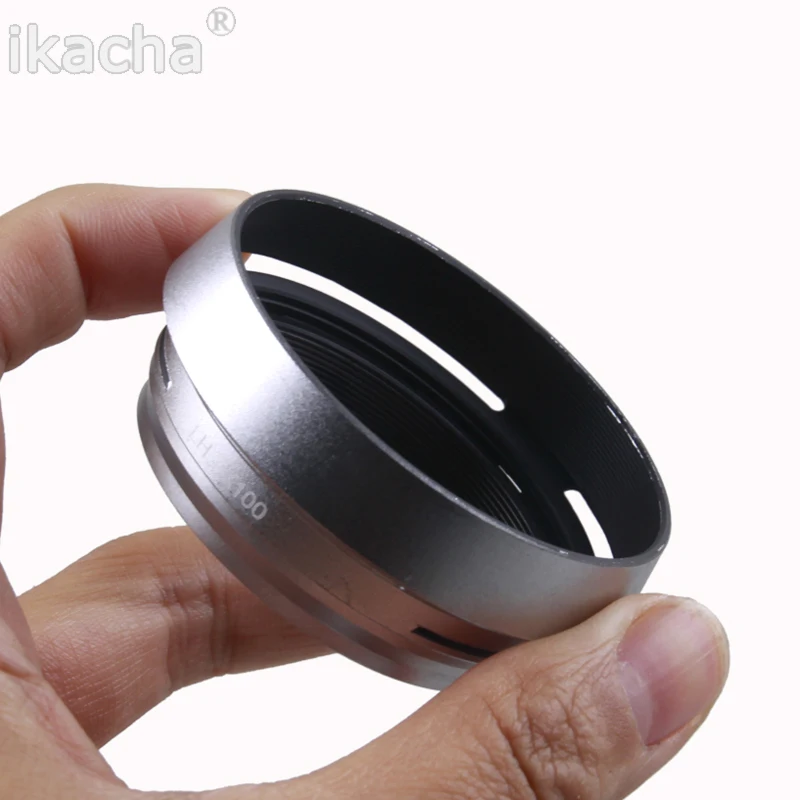 เลนส์ฮูดอะแดปเตอร์สกรู LH-X100กล้องโลหะ2สี LH-X100 49มม. สำหรับ X7ฟูจิฟิล์ม/X100/ X100S/X100T/X100F แทนที่