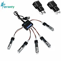 5pcs Lipo batterty and 1pcs Charger for WLToys V911 F929 F939 battery RC Helicopter Parts 3.7V 200mAh Battery For WLToys 551148