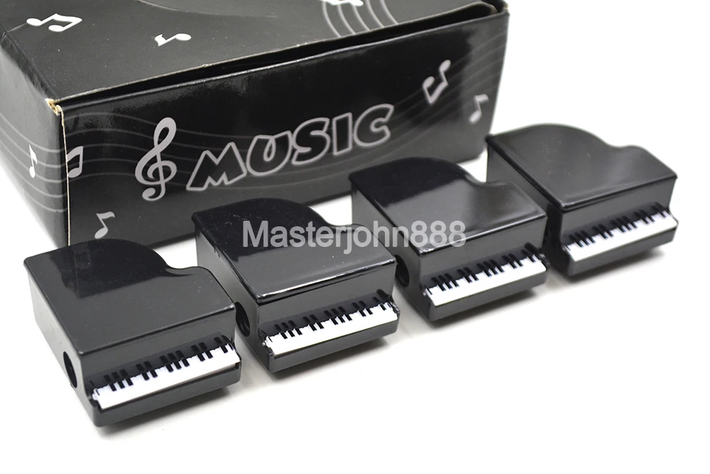 Box of 24pcs Music Style Grand Piano Pencil Sharper For Student Music Staff Musician Song Writer Artist
