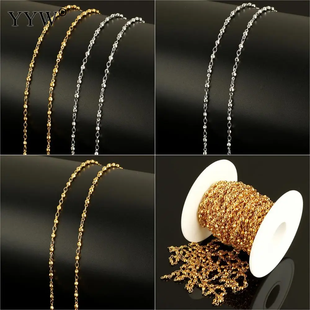 

10m/Spool Stainless Steel Jewelry Chain with plastic spool plated Link Chain Stainless Steel High Quality Jewelry Wholesale