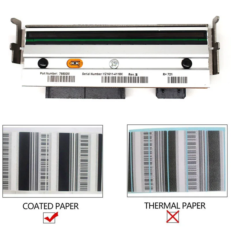 

New 79800M Printhead For Zebra ZM400 203dpi Barcode Label Printer Head,Warranty 90days