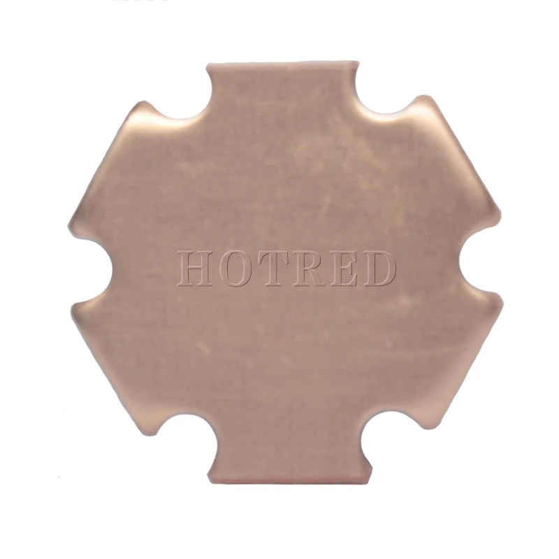 1PCS 20mm 3535 Copper PCB XPG2 XPE XPE2 5050 XLM XMLl2 XHP50 XHP70 MKR 3V6V12V led 20mm x 1.6mm Copper Star 16mm Heatsink Board