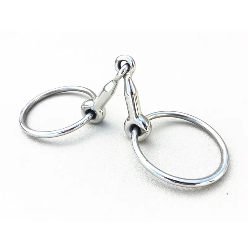 Stainless Steel Ring Snaffle Bit Pony's Bit Horse Equipment 10cm