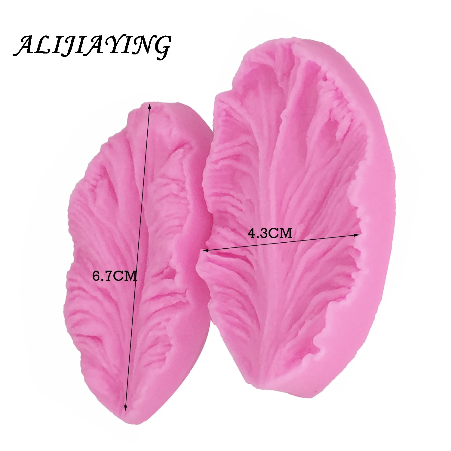 2Pcs/set Fondant silicone mold 3D flower cooking wedding decoration baking Sugar Craft Molds Leaves petal DIY Cake D0748