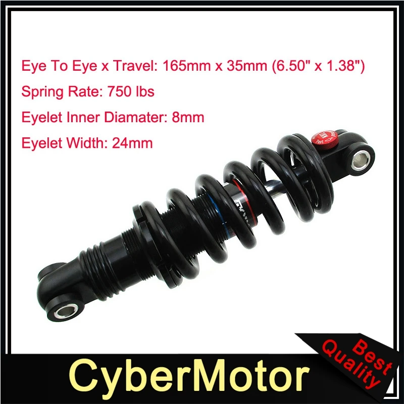 DNM DV-22AR 165 x 35mm/ 190 x 50mm/ 200 x 55mm Coil Spring Rear Shock For Mountain Bike Biycle