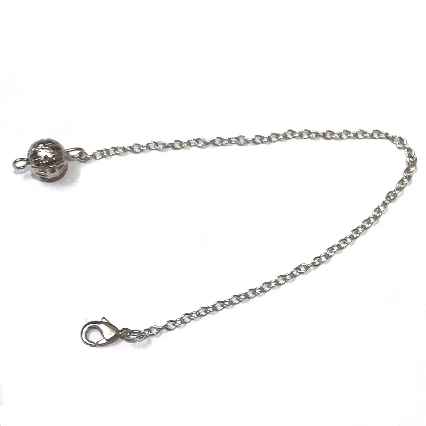 XSM Wholesale 10 Pcs Silver Plated Link Chain for Healing Reiki Pendulum Pendants Dowsing Divination Fashion Jewelry Accessory