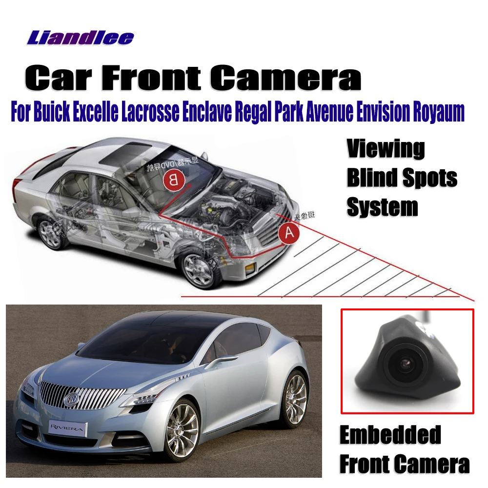 Car Front LOGO Grill Camera For Buick Avenue Excelle Lacrosse Enclave Regal Not Reverse Rearview Parking CAM Wide Angle