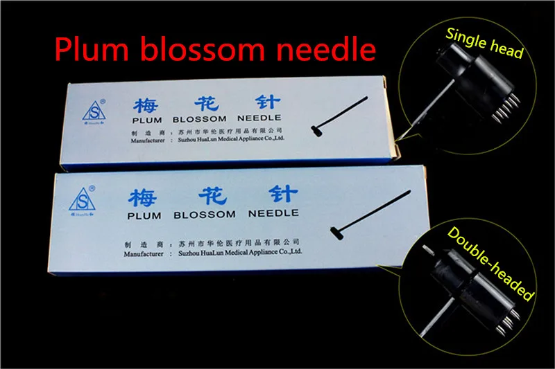 

10pc Chinese Medical Traditional Double Head Plum Blossom Skin Needle Seven Star Needle pin Blood Cupping Acupuncture Treatment