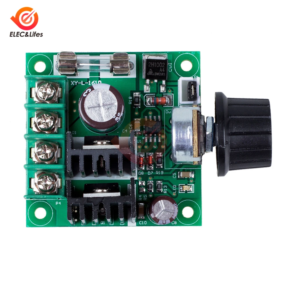 12V 24V 36V 10A PWM DC Motor Speed Controller with Knob Switch Adjustable Dimming Dimmer Module 400W motors Governor controller