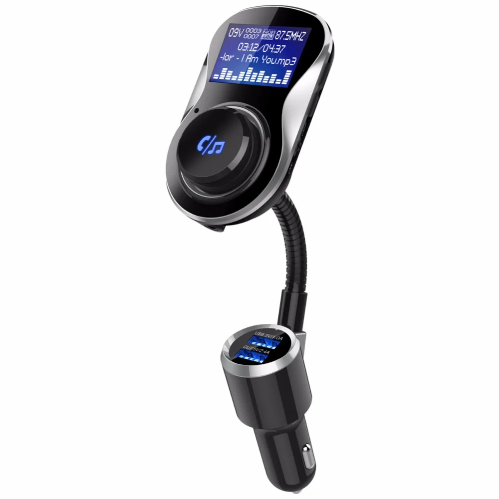 Bluetooth FM Transmitter Car Kit Modulator Auto Audio MP3 Player Dual USB Auto Ladegerät Unterstützung TF Karte & U disk