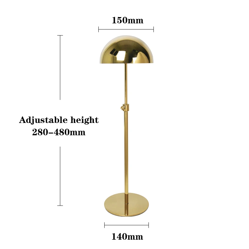 Linliangmuyu Good Quality METAL STAINESS STEEL HAT CAP DISPLAY STAND HOLDER RACK Height Adjustable MJ05
