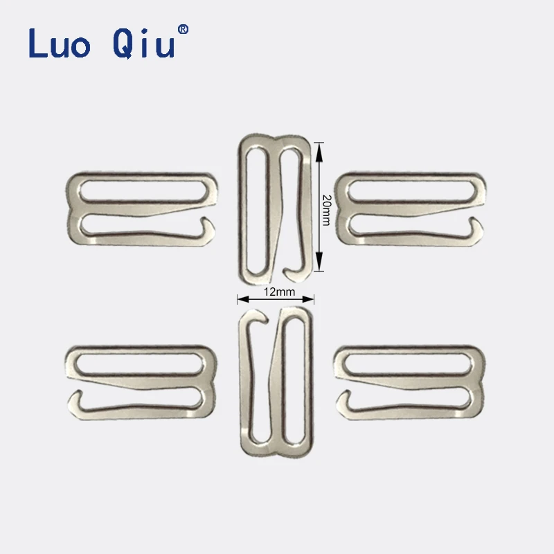 Painted silver type 9 metal bar Buckles clips for Lingerie Adjustment accessories DIY belt buckle garment 50 pcs/lot 20mm