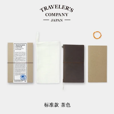 MIDORI travelers traveler\'s leather journal notebook regular passport version journaling inserts inner page Sticker