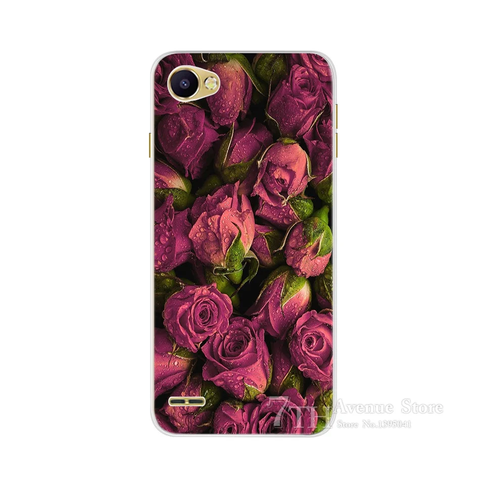 Floral Soft Silicone Case For LG Q6 Q6a Cases Cover For LG Q6 Alpha Cute Painted Phone Case For LG Q6 Plus X600 X600K X600L 5.5\
