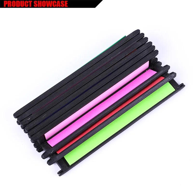 5Pcs/lot EVA Foam Fishing Line Plate Fishing Winding Line Board 12cm Carp Lure Trace Wire Leader Swivel Fishing Tackle Box