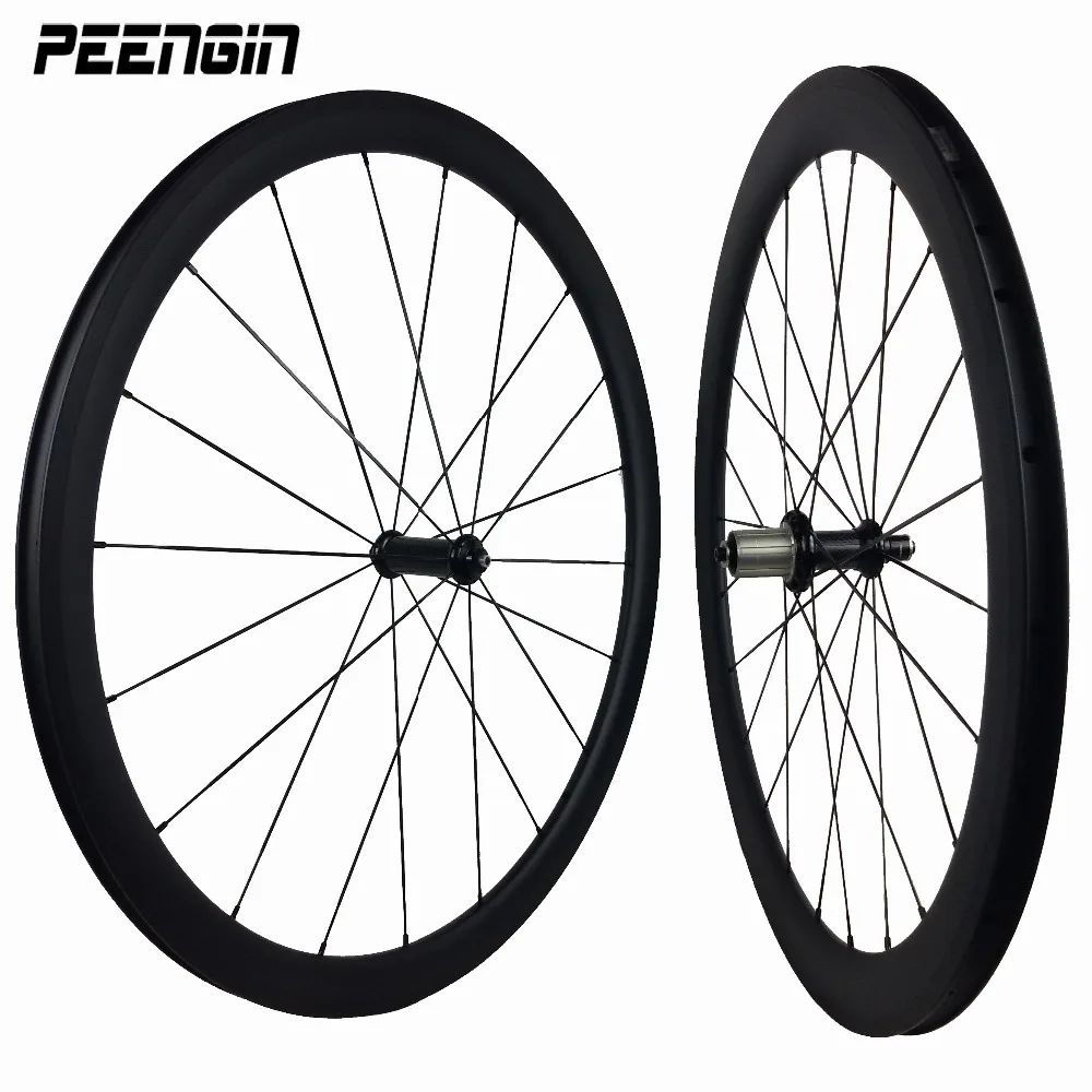 Wheel Fixie Wheelsets 23mm Width 38mm+50mm Tubular Carbon Fiber Bike Road Racing Wheel Best Selling To The Colombian Bike Stores