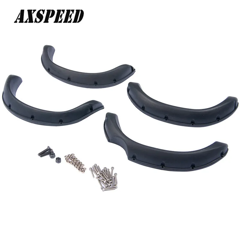 

TF2 Soft Rubber Black Fender Flares for 1/10 RC Rock Crawler Car Shell Rc car accessories