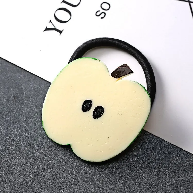 Big Size New Fashion Cute Lemon Hair Ropes Fruit Elastic Hair Rubber Bands For Women Girls Hair Ornaments Accessories Headbands