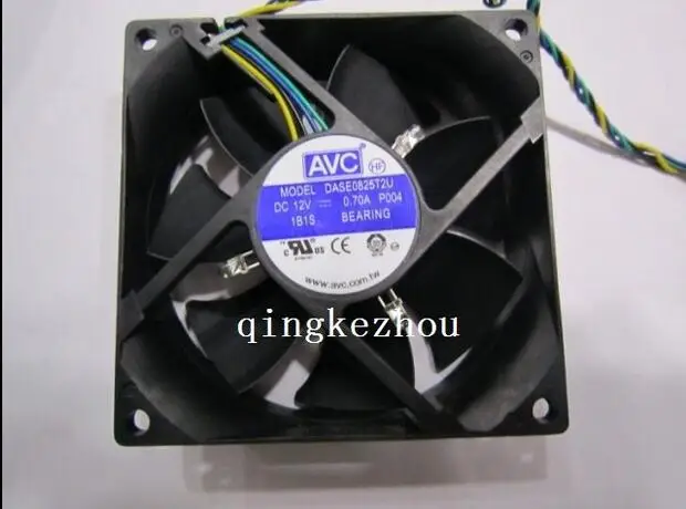 AVC 8025 8CM 0.70A DASE0825T2U 4 line temperature control PWM ball fan