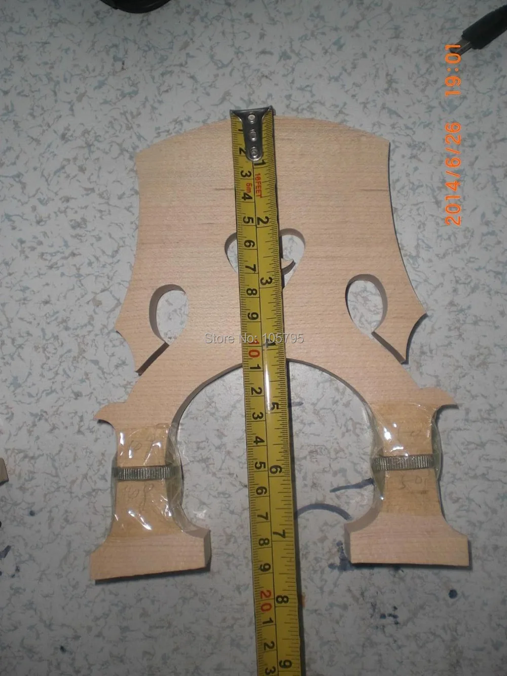 

2 PCs Adjustable Double Bass Bridge 3/4 Maple Bridge