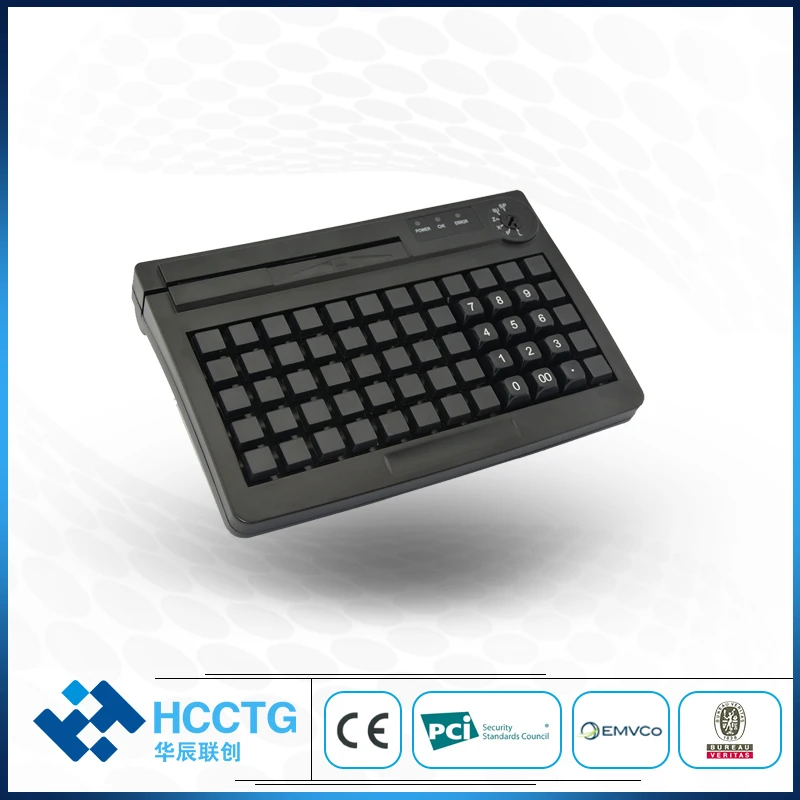 

Custom Membrane Programmable POS Keyboard with Magnetic Card Reader/writer KB60M