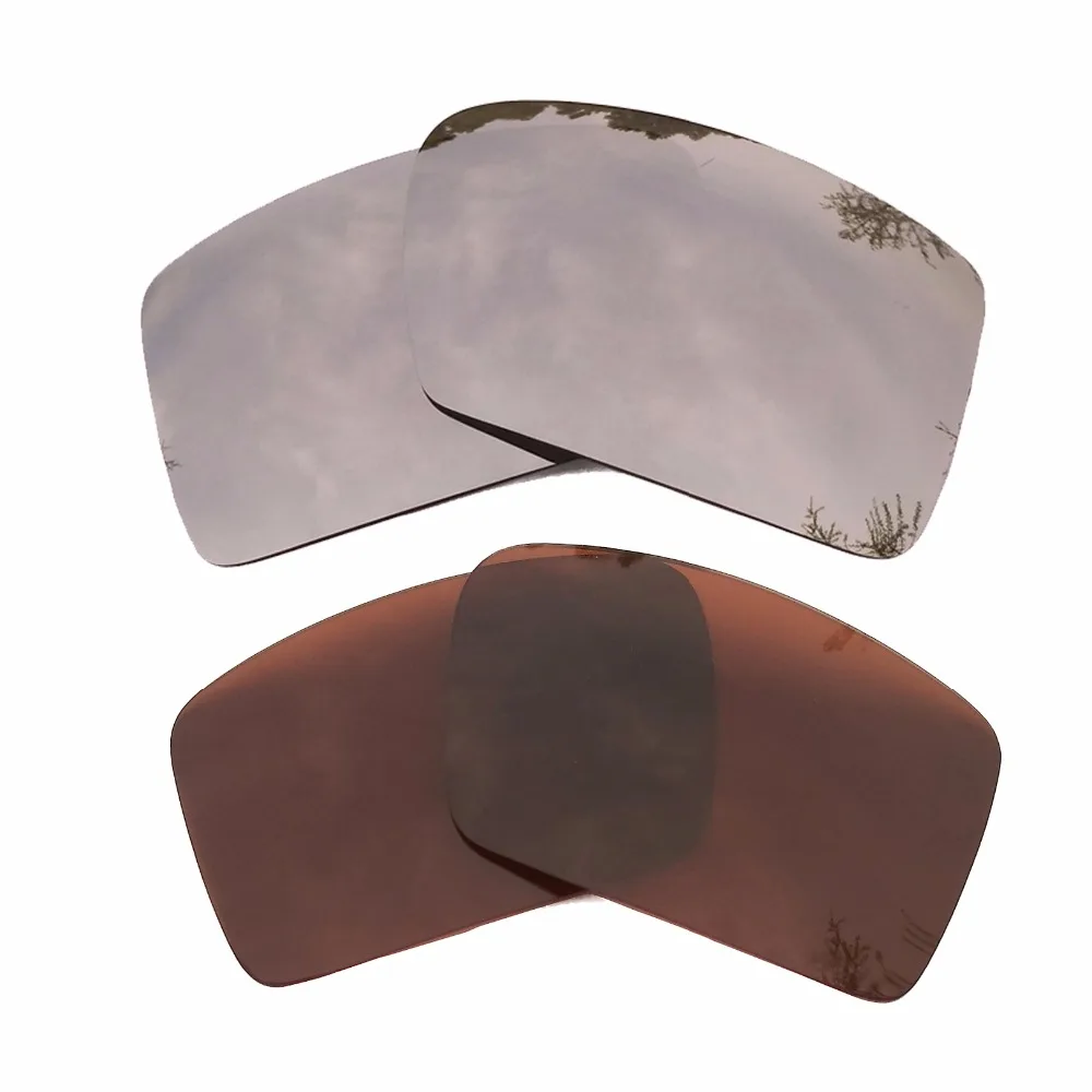 

Silver Mirrored & Brown Polarized Replacement Lenses for Eyepatch 1&Eyepatch 2 Frame 100% UVA & UVB