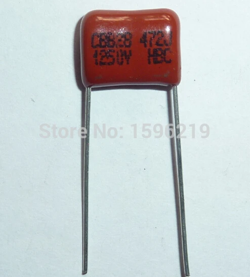 20pcs CBB capacitor 472 1250V 472J 1.25KV 4700pF 4.7nF P10 CBB28 Metallized Polypropylene Film Capacitor