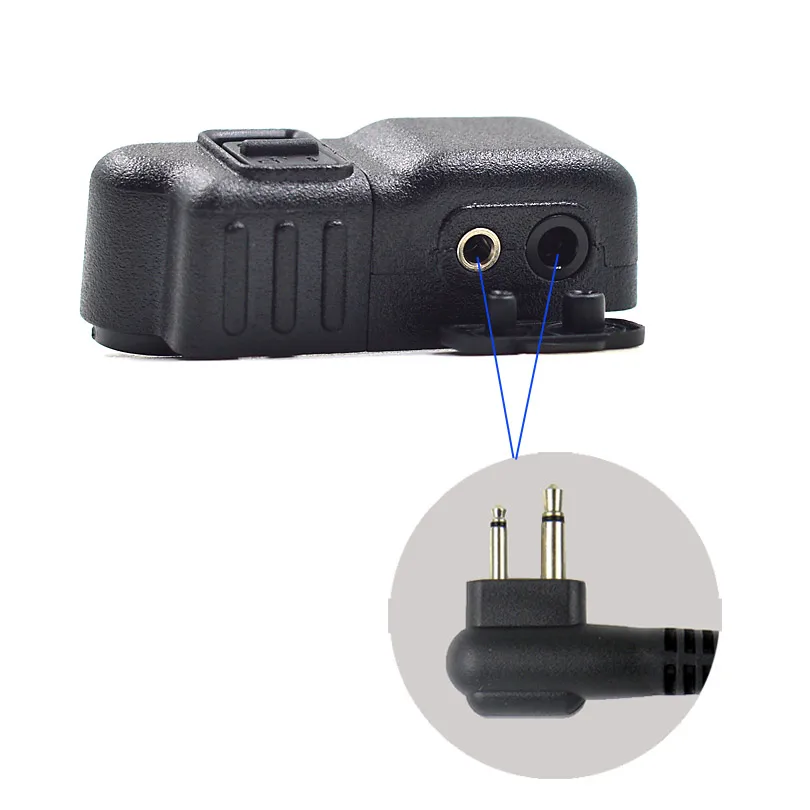 Walkie Talkie Audio Adapter Connector for Motorola MTP3550 MTP3500 MTP3250 MTP3100 MTP3200 Radio Earpiece Headset Converter