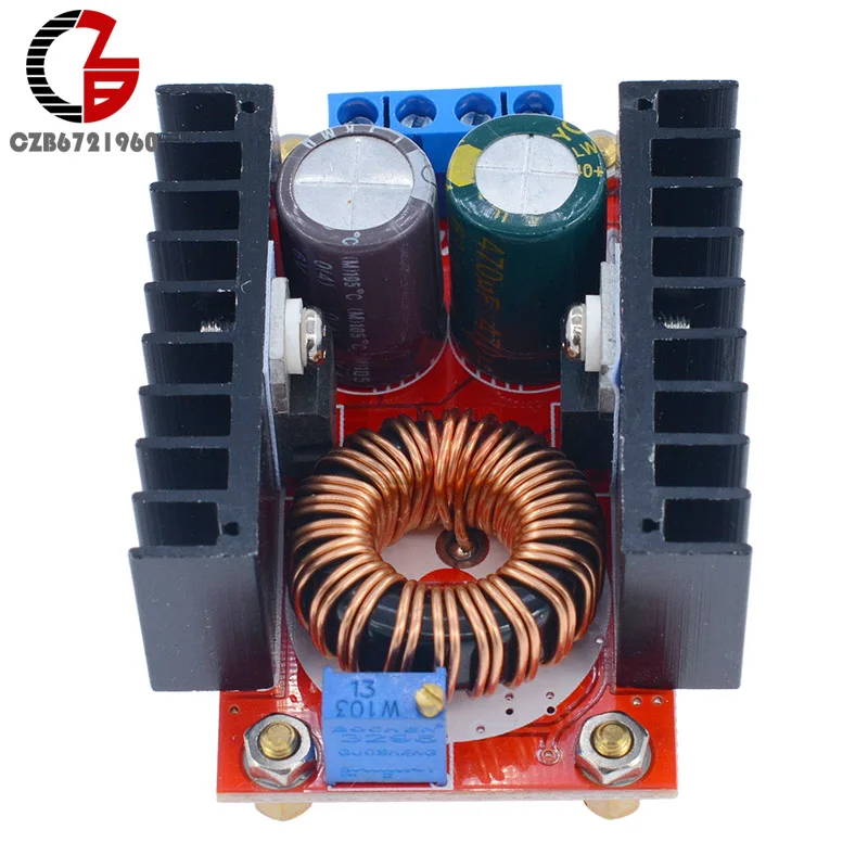 DC-DC Boost Converter Power Supply Step Up Module 10-32V to 60-97V 100W Voltage Continuously Adjustable