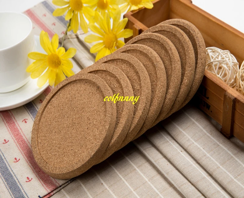 

500pcs/lot 10cm Round Cork Coasters Tea Drinks Coasters Cup Mats Pads Home Vintage Cup Coaster Kitchen Accessories