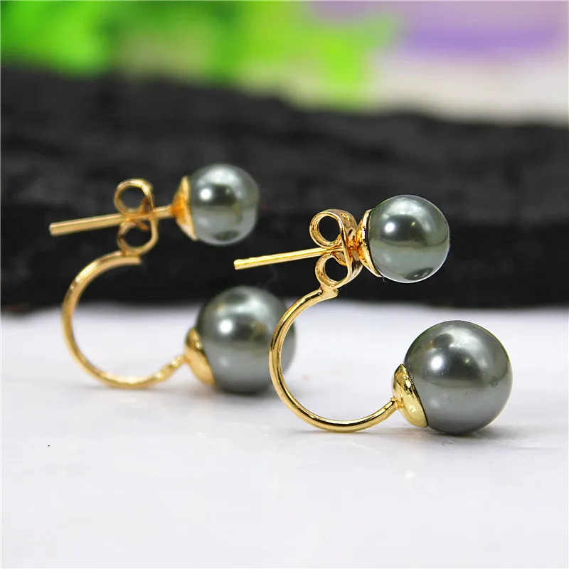 2019 new design fashion brand jewelry elegant double sides earrings for women  stud earrings