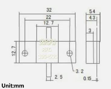 RF Resistors RFG100-500 RFG 100-500 RFP500-100 / 500watts 100 Ohms,500W dummy load resistor,Flange mounting,double lead NEW 1PCS