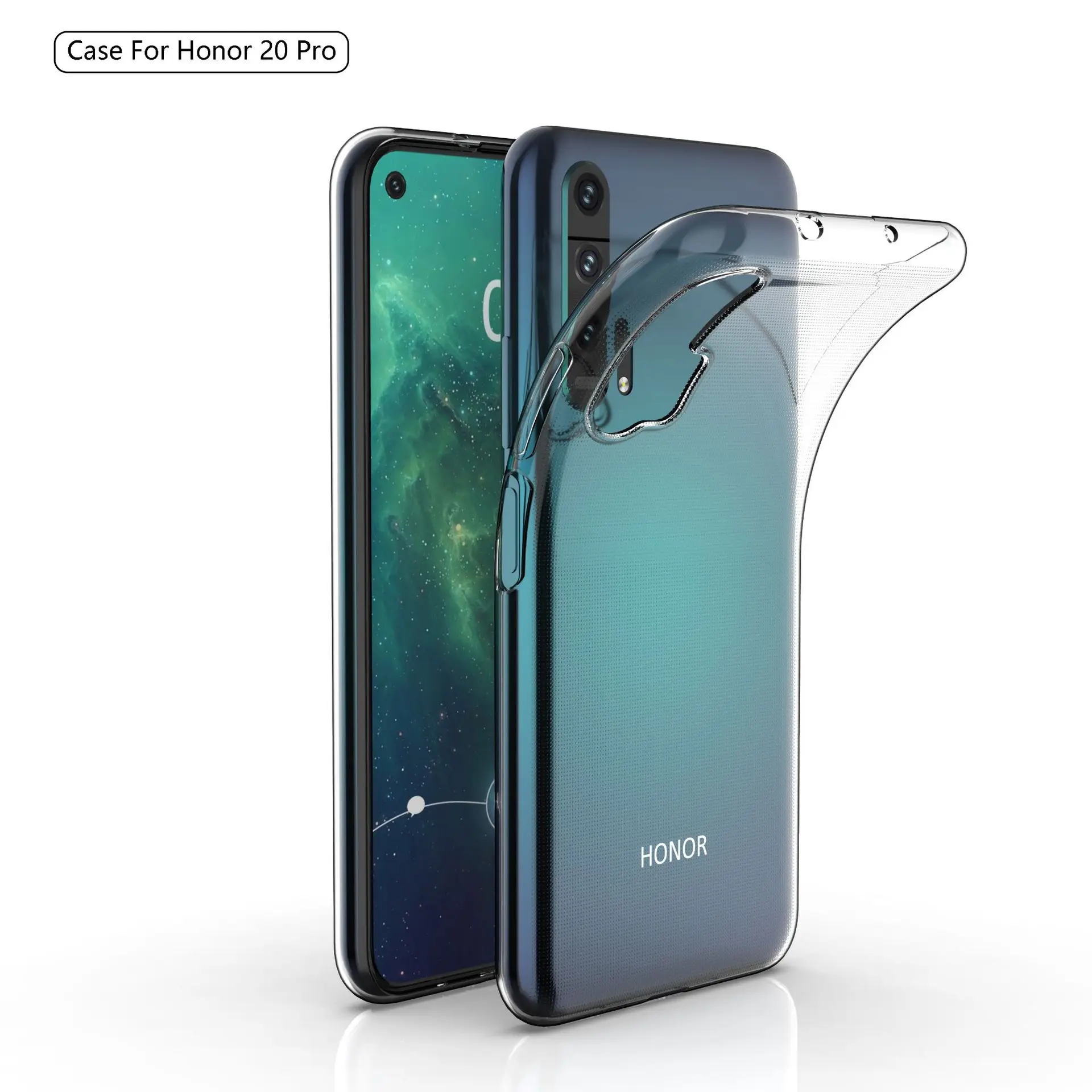 Ultra-thin transparent Soft TPU case For Huawei Honor 20 Pro slim Protective back cover for huawei honor 20 20pro honor20 shell
