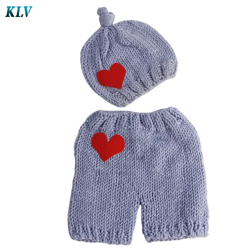 Hot Selling Newborn Baby Boys Girls Cute Crochet Knit Costume Prop Outfits Photo Photography #330