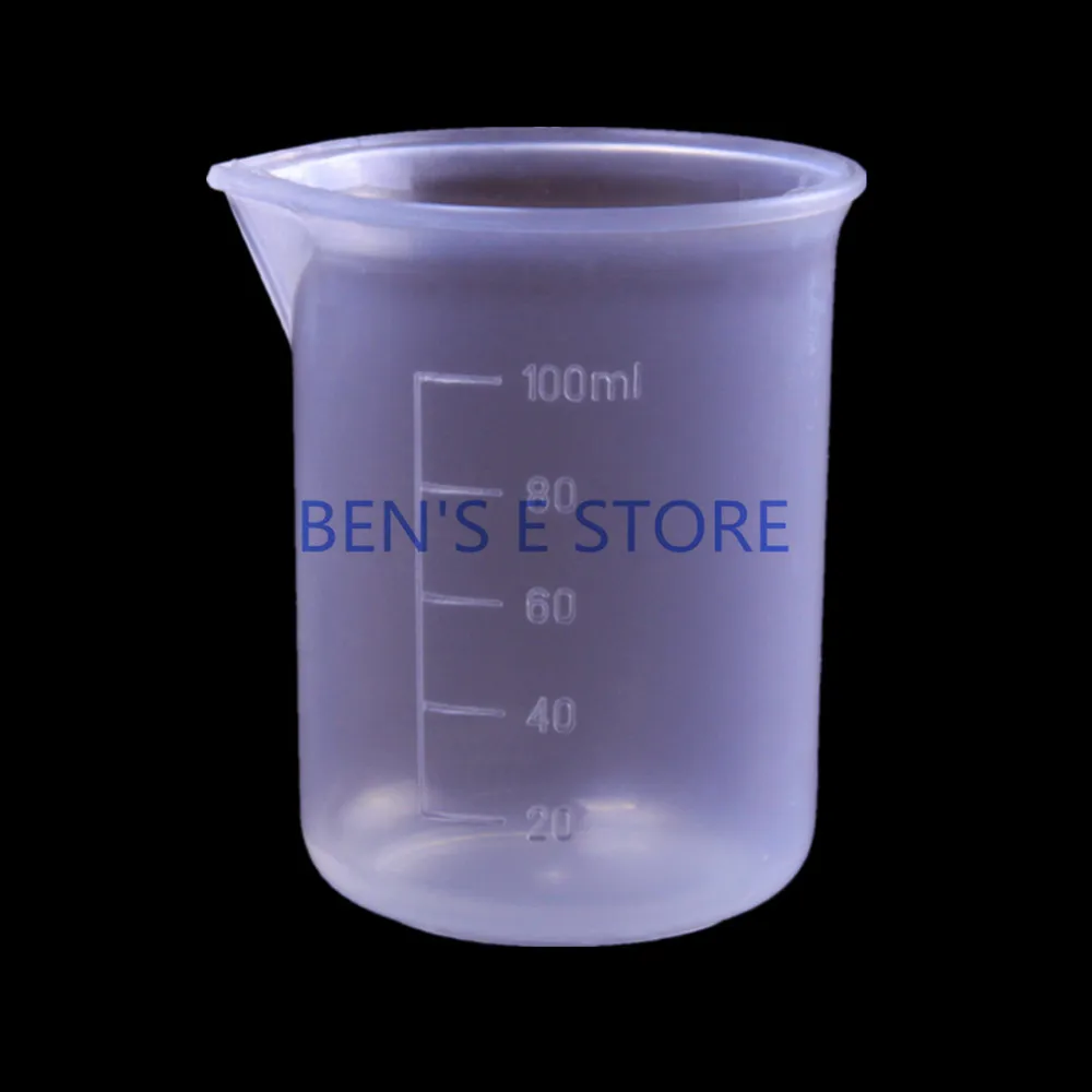 

8pcs/lot 100ml Plastic Graduated Beaker Cup Laboratory Chemistry set lab PP beaker