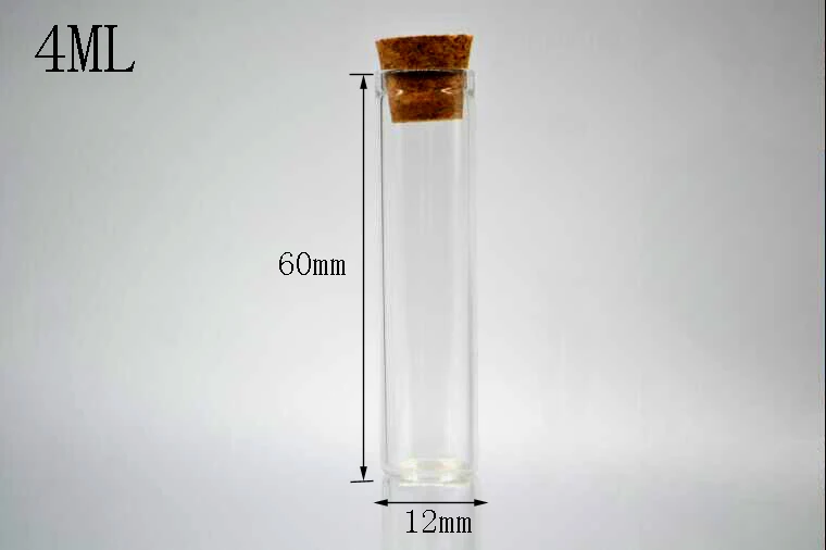 50pcs 12*60mm Large High Borosilicate Glass vial Straight Bottle Cork stopper Test Tube Sealing Lucky Home Coffee Storage Jars